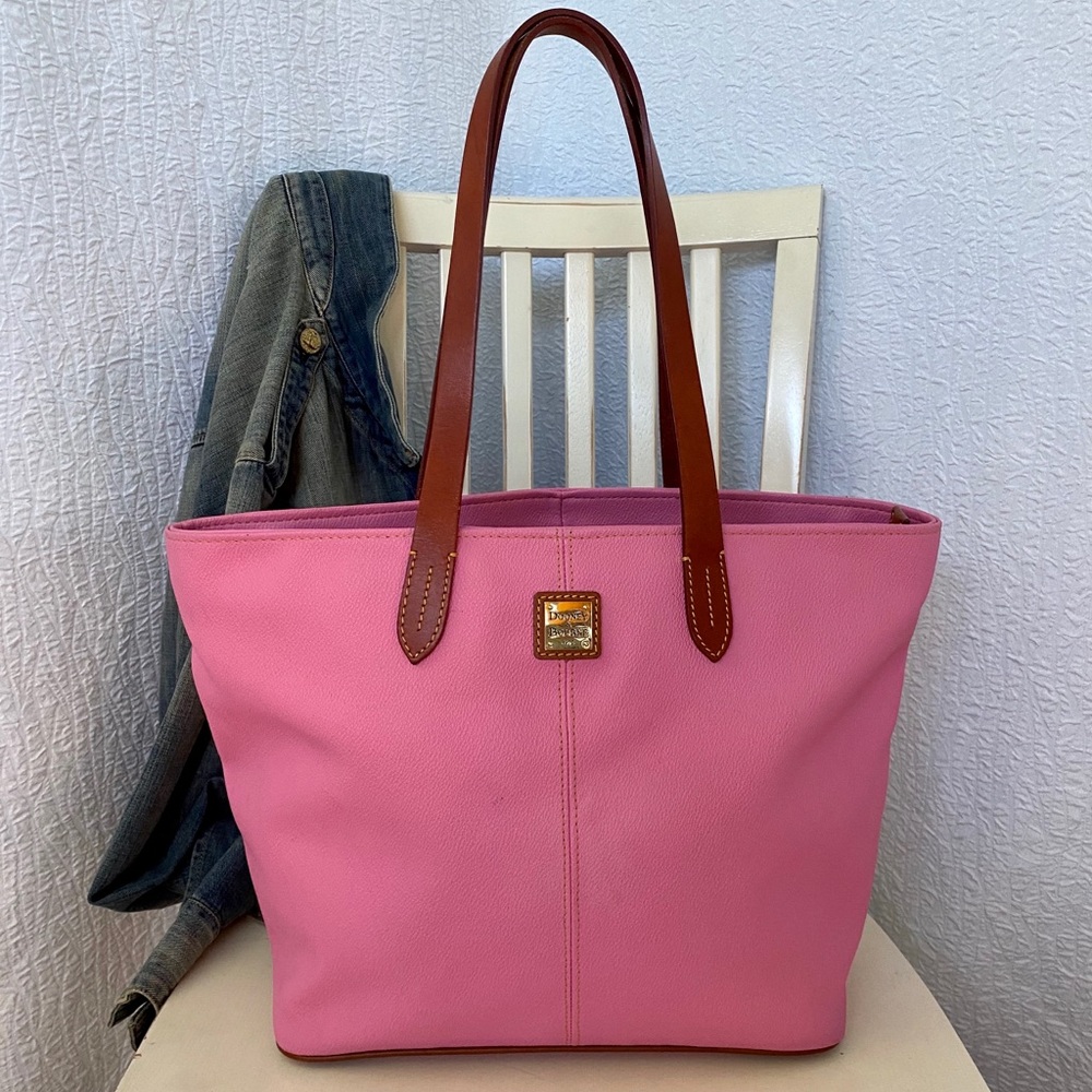 DOONEY & BOURKE Pink Pebble Leather Tote